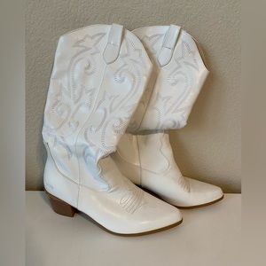White cowboy boots